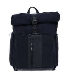 PIQUADRO Brief2 Roll-Up Computer Backpack Rucksack Rucksack Blu dunkelblau