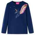 Kinder Langarmshirt mit Einhorn-Aufdruck Pullover Sweatshirt Langarm T-Shirt vid