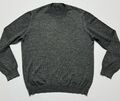 März  Feinstrick Schurwolle Gr 52 / L  Pullover Grau Meliert 7210