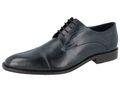 Bugatti Milko Herren Business Schnürschuhe Halbschuhe blau dark blue Glattleder