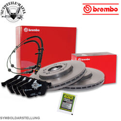 BREMBO Bremsensatz Bremsscheiben Bremsbelag + Petec Paste hinten für BMW