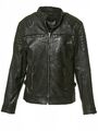 Herren Lederjacke Echtes Leder  Biker Style, Lamm Nappa, REDUZIERT