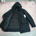 Bugatti. Herren Winterjacke/Parka. Schwarz. Gr 58. Neuwertig. Reißverschluss. 