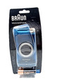 Braun PocketGo Mobile Shave Electric Travel Shaver M60, With Travel Lock - Blue