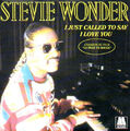 45 tours vinyle Stevie Wonder I just called to say I love you