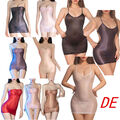 DE Damen Transparent Minikleid Bodycon Nylon Kleid mit Slips Dessous Nachtwäsche