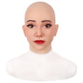 Silikon realistische Maske Make-up weibliches Gesicht Kopfbedeckung Crossdresser