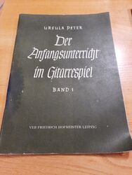 Der Anfangsunterricht im Gitarrespiel DDR Lehrbuch Gitarre