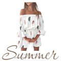 CARMENKLEID SOMMERKLEID STRANDKLEID SEXY BANDEAU KURZ SHIRTKLEID  BOHO