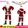 Weihnachtsmann Kostüm Nikolaus Cosplay Santa Claus Anzug Santakostüm Roleplay DE