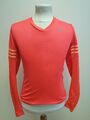 T245 Adidas Climalite DAMEN-LAUFTOP PINK L/ÄRMEL UK S 8-10 EU 36-38