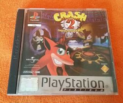 Sony PS1 Playstation 1 Platinum Crash Bandicoot 2 Cortex schlägt zurück 1997 PAL