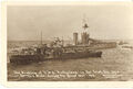 RPPC Postkarte. Der Untergang der Dreadnought HMS Audacious Mine 1914. Irische See