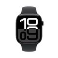 Apple Watch Series 10 LTE 46mm Jet Black Aluminiumgehäuse mit schwarzem Sport...