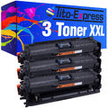 3 Toner XXL Black PlatinumSerie für HP CE260X Color LaserJet CP 4520 DN CP 4520 