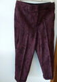 Original Schumacher Damenhose, Baumwollm., Spitze, Bordeauxrot, Gr. 2, neuwertig