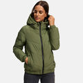 Marikoo Damen Winter Stepp Jacke Steppjacke Kapuze gesteppt Übergangsjacke N002