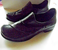 Everybody  Damen Halbschuh  Slipper Loafers Herbst  Gr. 38,5 echt Leder schwarz