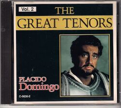 CD The Great Tenors Vol. 2 Placido Domingo