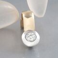 Clip Anhänger mit ca. 0,20ct W-si Brillant in 585/14k Weiß-Gelbgold