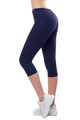 Damen 3/4 Leggins Capri-Leggings kurz Baumwolle-mix Sporthose Yoga36 38 40 42 44