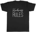 Kindness Rules Script Writing Herren Unisex T-Shirt Tee