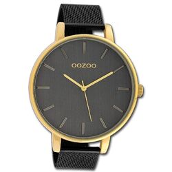 Oozoo Damen Armbanduhr Timepieces Analog Metall schwarz UOC10233