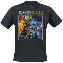 Iron Maiden The Future Past Tour Art 2023 Square Männer T-Shirt schwarz