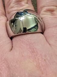 Silver Island Ring Sterling Silber poliert mit Rosegoldelement hinten Markenlogo