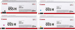 4x Original Canon Toner 055 H i-SENSYS MF 744 Cdw 742 Cdw 746Cx LBP 663Cdw 664Cx