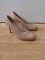 NEU / HÖGL Damen Luxus Pumps Schuhe Gr. 37,5 - 38 UK 4,5 Lackleder Beige Leder