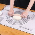 60x80 Kuchen Teig Matte Silikon Rollmatte Gebäck Ton Fondant Backblech Küch V8Q1