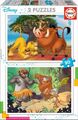 Educa Puzzle 20 Teile Disney Tiere König der Löwen Dschungelbuch 2x20 Puzzleset 