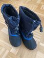 KAMIK-WINTERSTIEFEL, DUNKELBLAU, GRÖßE 28/29, IN SEHR GUTEM ZUSTAND