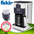 Fakir Kaffeemaschine Filter Timer 12 Tassen Weiß Filtermaschine Glaskanne Touch