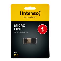 Intenso Micro Line 4 GB USB Stick Speicher 4GB mini MicroLine neu schwarz OVP