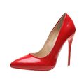 Damen Pumps High Heels Stiletto Elegante Lack Absatzschuhe 12cm Hoch Schuhe DE