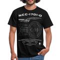 Star Trek The Next Generation NCC-1701-D Bauplan Männer T-Shirt