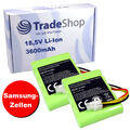 2x Trade-Shop AKKU 18,5V 3600mAh Li-Ion für Gardena Sileno City 250 15001