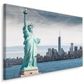 Leinwandbild Canvas Print Deko Wandbild Reisen USA New York City Freiheitsstatue