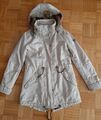 Frieda & Freddies Jacke Winterjacke Parka Echtfell Kapuze Gr. 36 38 Beige 