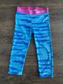 Nike Pro Dry Fit Sporthose 3/4 Fitness Sport Hose Größe XL 38 Blau Pink