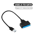 USB 3.0 zu SATA Adapter Kabel mit UASP Support für 2.5 Zoll HDD SSD Festplatten