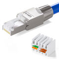 Cat 8 Cat.8.1 Cat7a Netzwerkstecker RJ45  werkzeuglos AWG22 Stecker Ethernet LAN