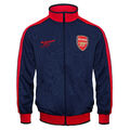 FC Arsenal Herren Retro-Trainingsjacke - 100% Polyester - Dunkelblau und Rot