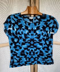 Reiss Pippy Print Schlick Top Bluse UK 12