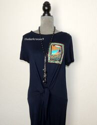 Desigual  Shirtkleid  Dress stretch  gr.L  40  dunkelblau  top