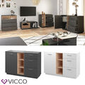 Kommode Highboard Anrichte Beatrice 3 Schubladen Sideboard Regal Vicco