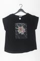 ✨ edc by Esprit Printshirt Regular Shirt für Damen Gr. 48, XXL Kurzarm schwarz ✨