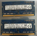 Sk Hynix 8GB 2X4GB DDR3 1RX8 1600 MHz PC3L-12800S 204polig SODIM Laptop Speicher RAM 